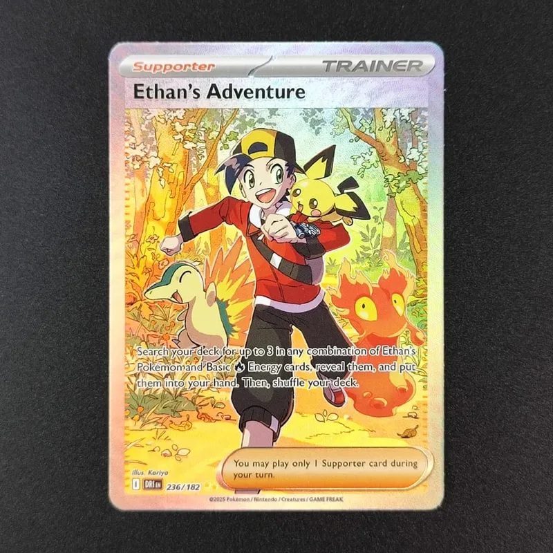 Cartão tcg Inglês SV10 SV09 Destined Rivals Mewtwo da Equipe Rocket Garchomp de Cynthia Ethan Ho-Oh Jogo de Cartas Colecionáveis