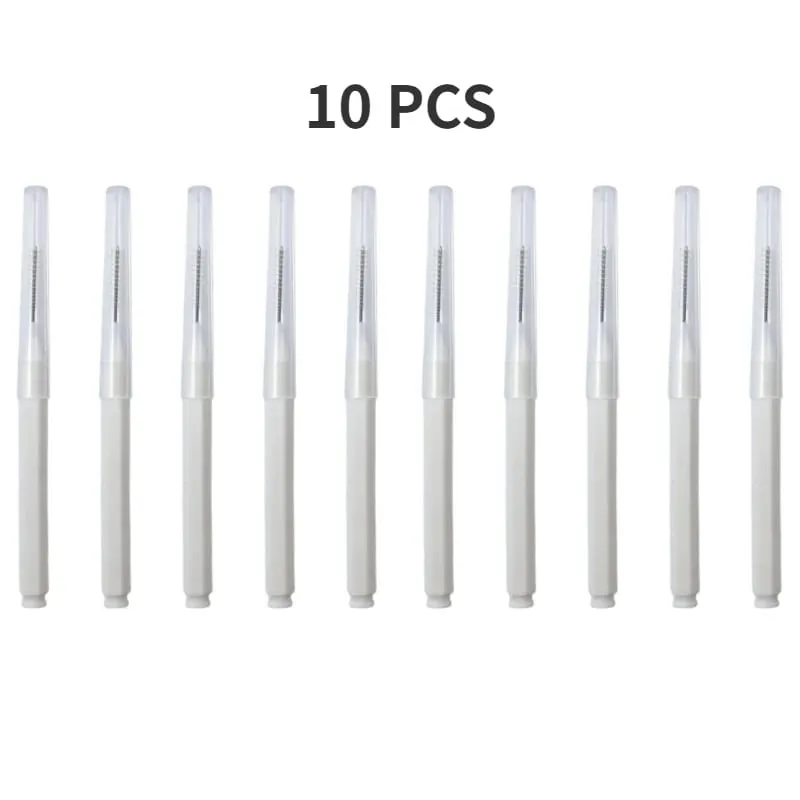5/10/50PCS Mini Eyebrow Brush Brow Perm Brush Disposable Brow Lifting Brushes Bendable Micro Eyelash Brush Applicators Tools — image 15