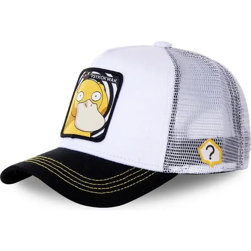 Pokemon High Quality Embroidery Baseball Cap Pikachu Gengar Snorlax Psyduck Anime Adjustable Breathable Mesh Hat Cosplay Gifts — image 2