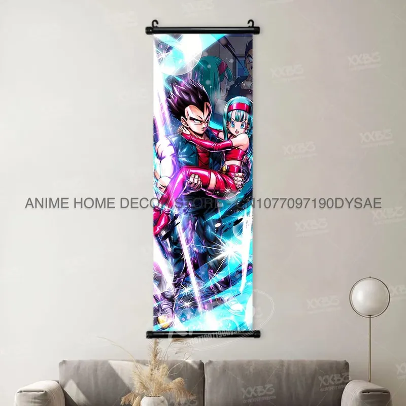 Dragon Ball Posters Anime Figures Wall Art Frieza Home Decor VegetaIII Scrolls Picture Goku Hanging Painting Son Gohan Wallpaper — image 30