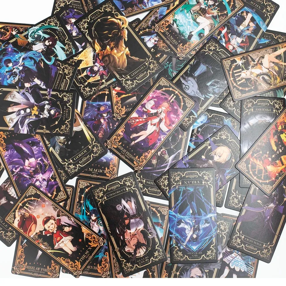 Genshin Impact Tarot Card Divination Toy Yae Miko Kamisato Ayaka Xiao Deck Board Game Cards Collection With Box — image 6