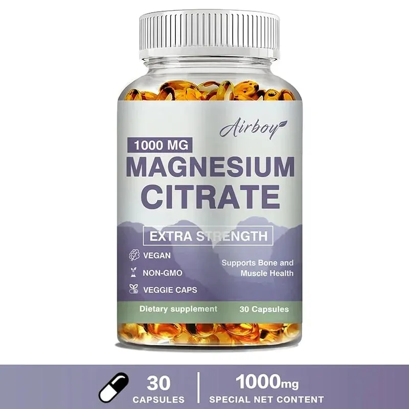 Magnesium Citrate - Supplement for Stress Relaxation Bone Sleep Heart Health Nerve Muscle & Metabolism — image 9