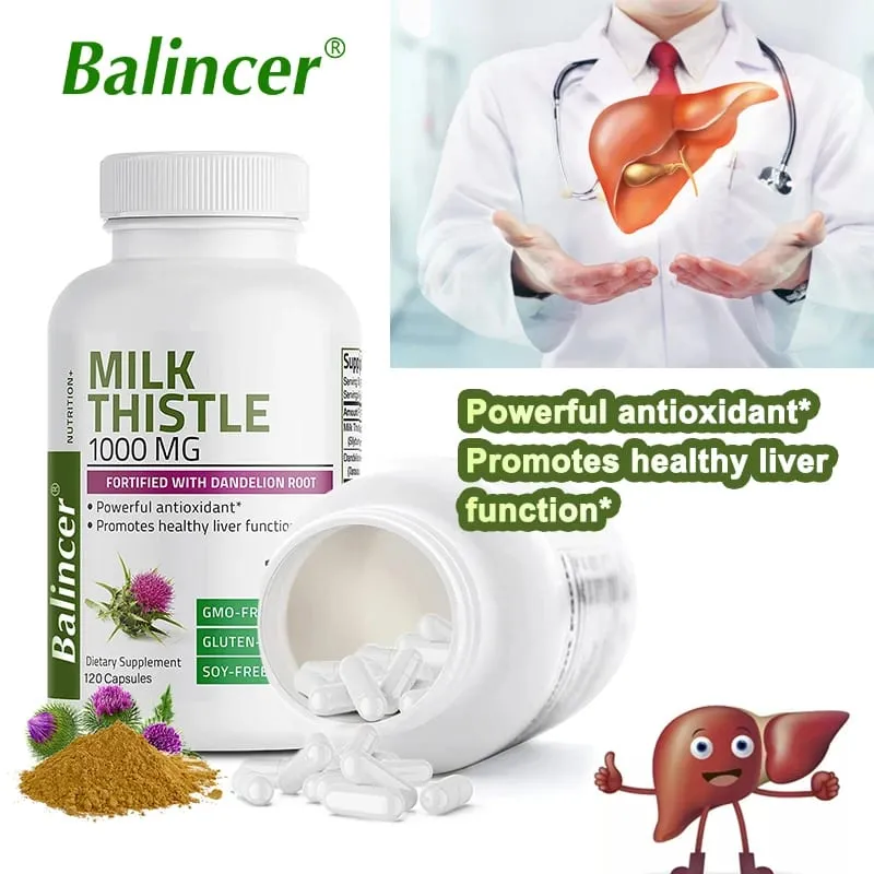 Natural Milk Thistle Supplement - Detoxifying and Cleansing for Men and Women Liver Health and Supports Liver Function — image 5