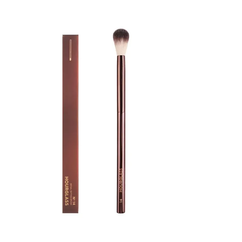 1 pc HG Pro Makeup brushes Powder contour Blusher Make up brush Highlight Bronzer exquisite Professional metal handle with box — image 7