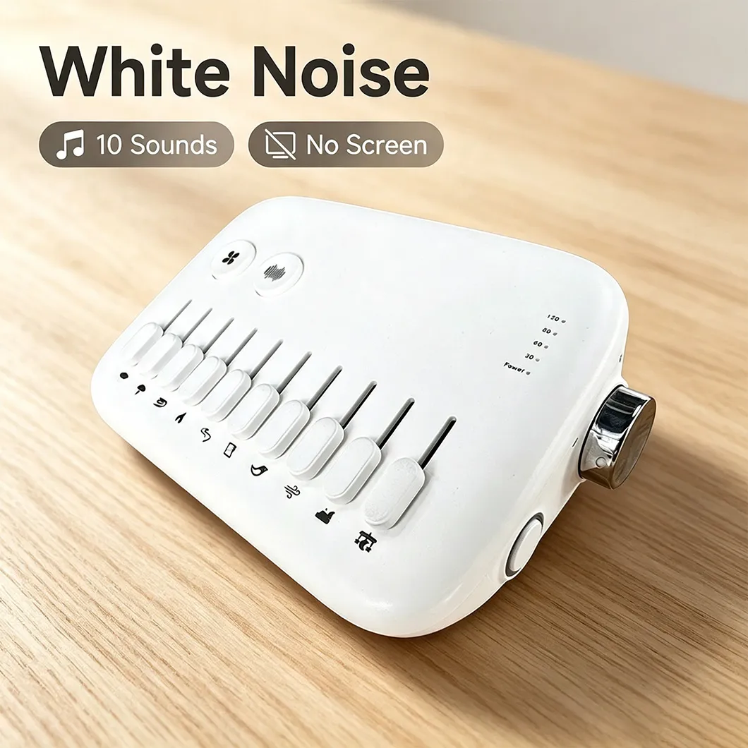 1 stk Mini Sleep Sound Machine 10 beroligende naturlyde Bærbar Mini Sleep Sound Machine Noise Cancelling — image 4