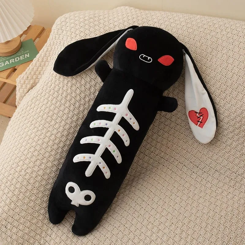 60 cm Horror Goth Peluche Coniglio Panda Peluche Simpatico Corpo Cuscino Halloween Party Decor Regalo Divertente Per Ragazza Ragazzo — image 9