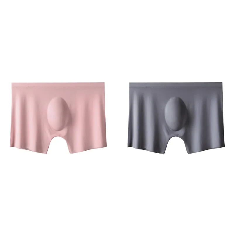 2Pc Men's Panties Ice Silk Underwear Men Underpants Boxers Seamless Man Ultra-thin Cool Breathable Boxer Shorts Male Boxershorts — image 39