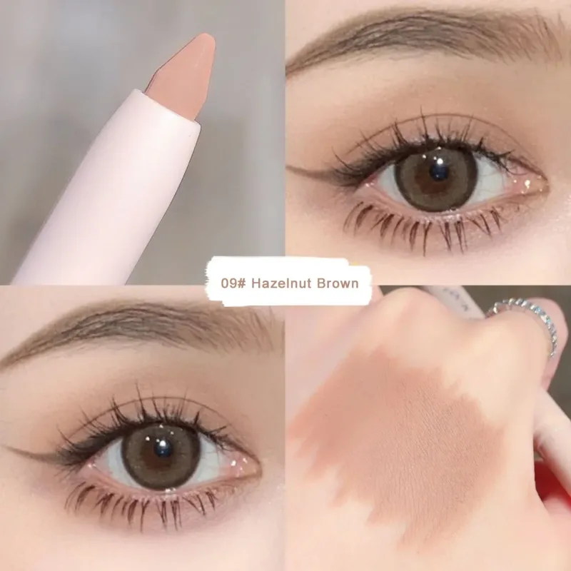 Eye Shadow Lying Silkworm Highlighter Pen Korean Eyes Makeup Matte White Pearl High-gloss Brightening Glitter Eyeshadow Stick — image 16