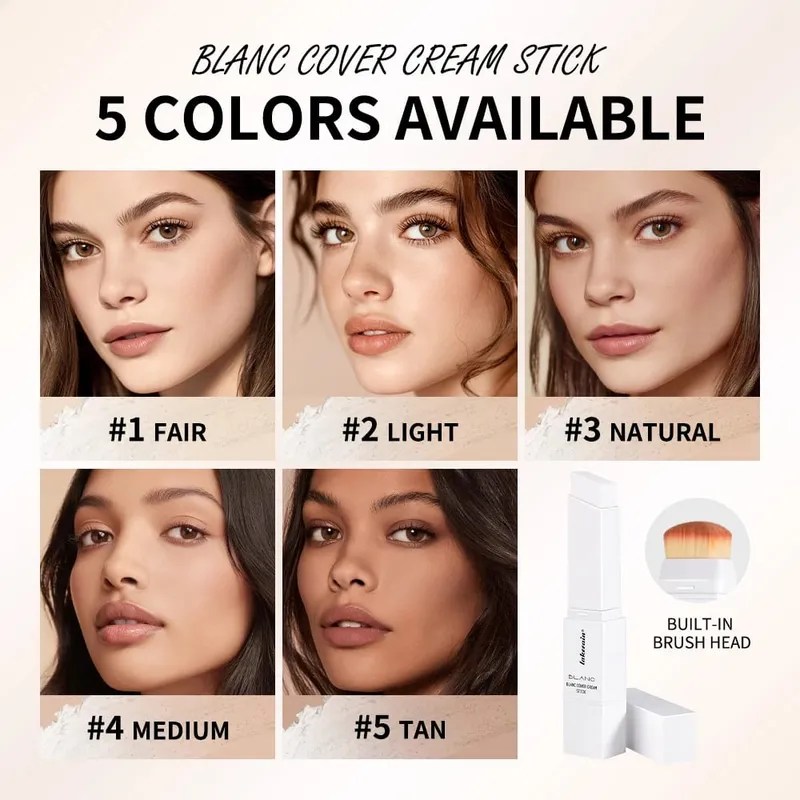 4Pcs Face Makeup Set Foundation Stick Pore No More Primer Loose Setting Powder Long Lasting Matte Beginner Makeup Christmas Gift — image 3