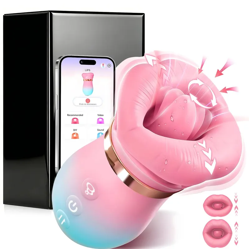 APP Control Sací Vibrátor Olizování jazyka Odsávačka Žena Orální Klitoris Stimulátor bradavek Vibrační vakuum Sexuální hračky pro páry — image 7