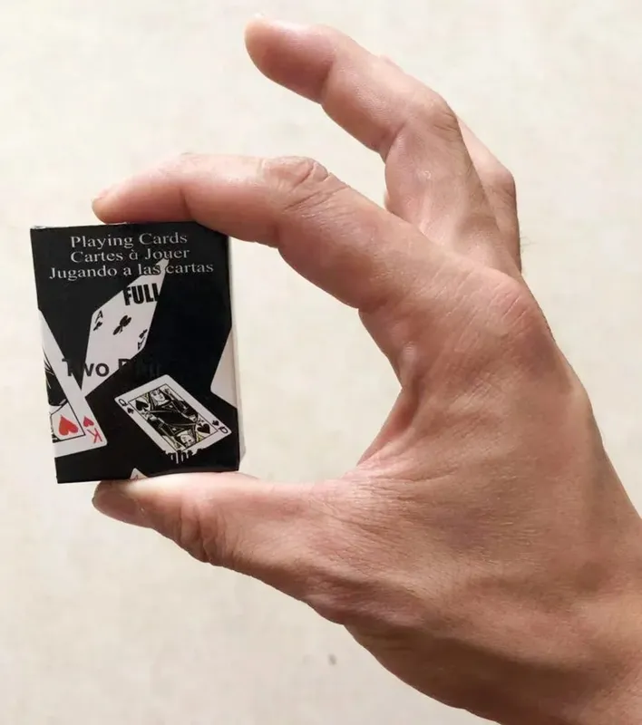 1 piece Mini Cute Poker Cards Playing Game Creative Child Gift Outdoor Climbing Travel Accessories 5.3*3.8cm