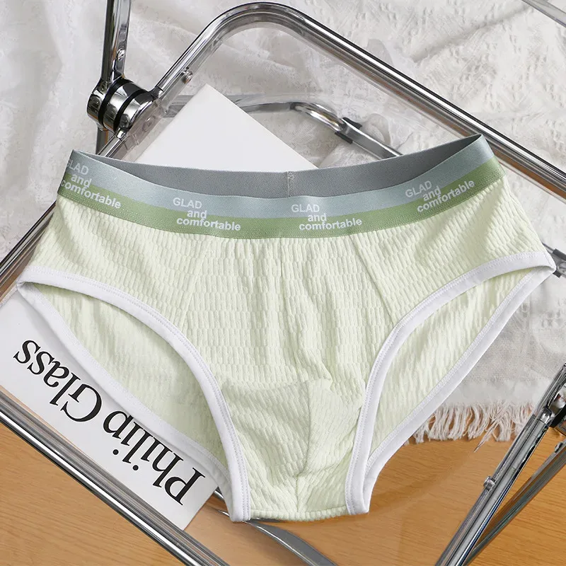 Novedad de verano, calzoncillos de algodón de Color sólido para hombre, ropa interior fina transpirable minimalista, bañadores de moda, calzoncillos de Bikini para hombre — image 17