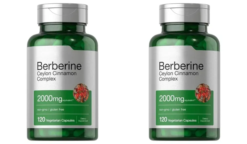 Berberine Ceylon Cinnamon Complex 2000mg Vegetarian Capsules Non-GMO Gluten Free Daily Wellness Supplement for Adults 120 Count