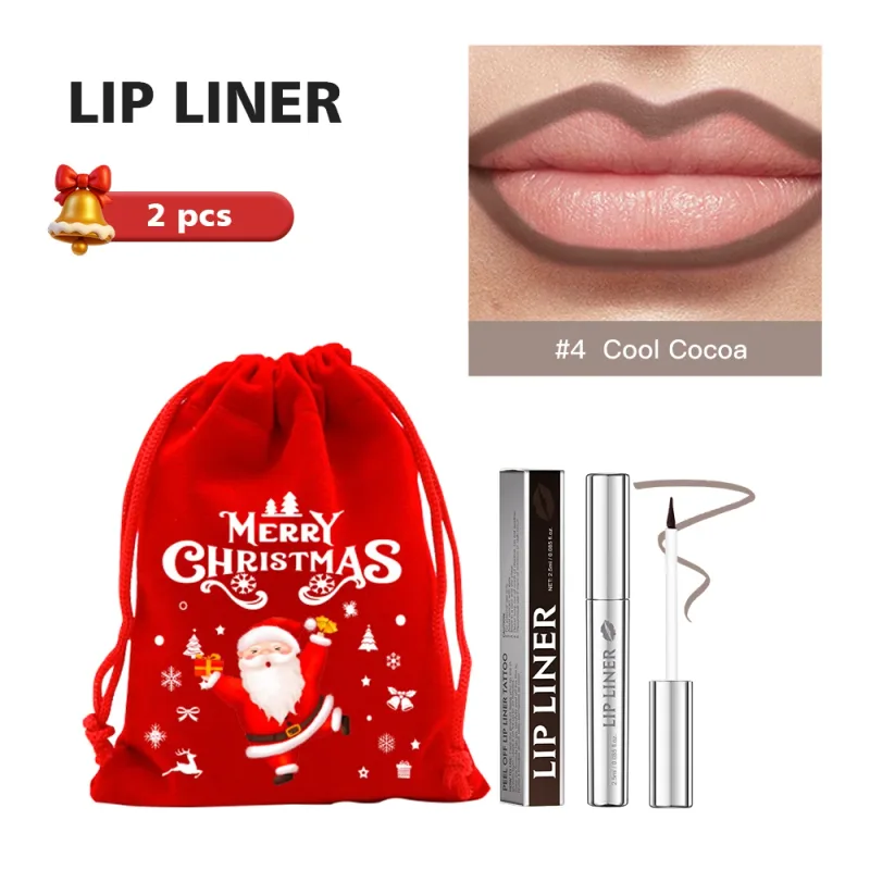 Lápis delineador labial descascável, mancha labial, tatuagem, longa duração, fosco, à prova d'água, transferência de manchas, cosmético labial, presente de natal — image 8