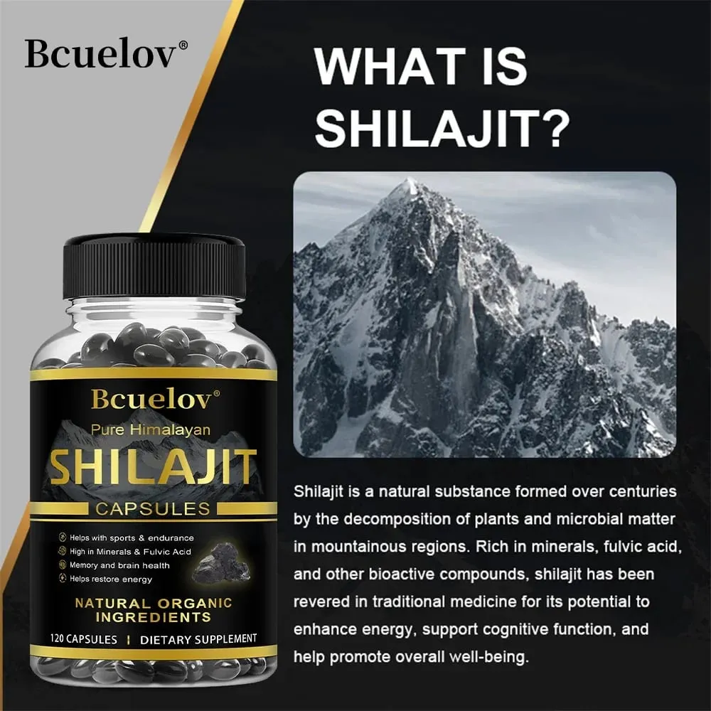 Shilajit Original Shilajits Capsule High Purity Mineral Supplements with 85+Trace Minerals Enhance Energy & Resist Stress — image 4