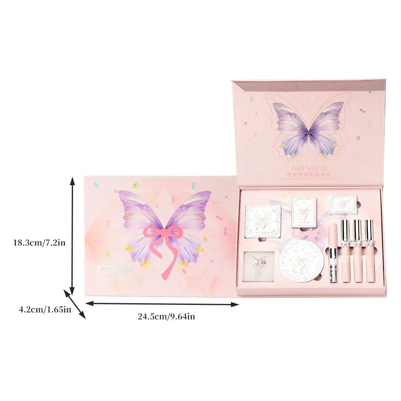 ART VALUE Makeup Sets Include 3 Lipgloss Tint 1 Blush 1 Eyebrow Tint 1 Eyeshadow Palette 1 Pressed Powder 1 Highlighter Powder — image 6