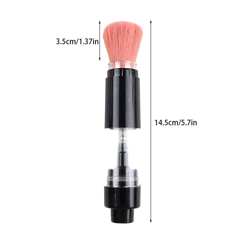Multifunkční nasazovací štětec na pudr s rozprašovačem Plnitelný štětec na pudr Kosmetické štětce na pudr Základní štětec na tvářenku Makeup nástroje — image 6