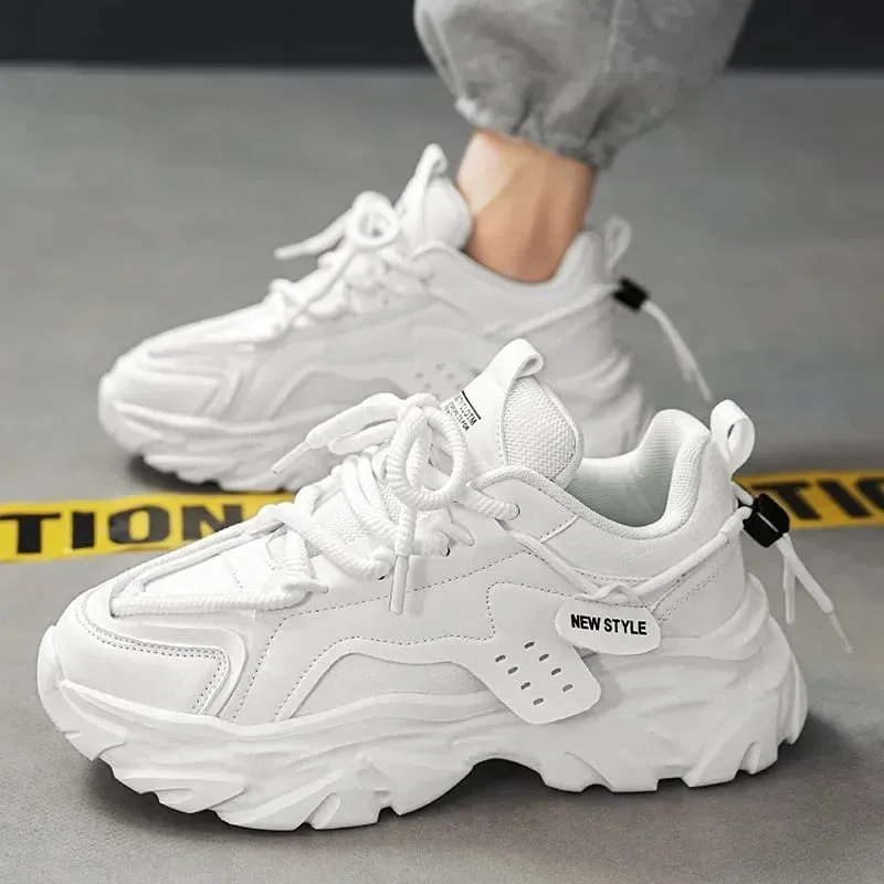 Mens Luxury Platform Sneakers 2026 Fashion Breathable Men Running Shoes Brand Non-slip Sports Shoes for Men Zapatillas De Hombre