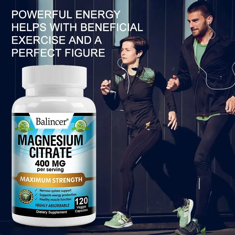 Balincer Magnesium Citrate Supplement Supports Muscle Nervous System Bone Heart Health and Provides Energy — image 7