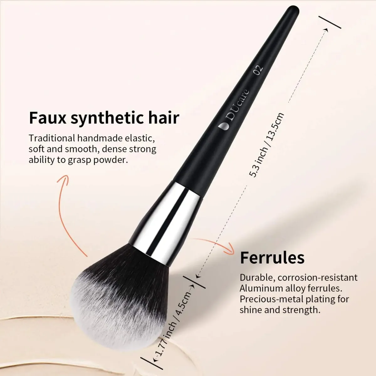 DUcare Makeup Brushes Set Professional 32Pcs Premium Synthetic Foundation Blending Brush Face Powder Blush Concealers Eyeshadows — image 4