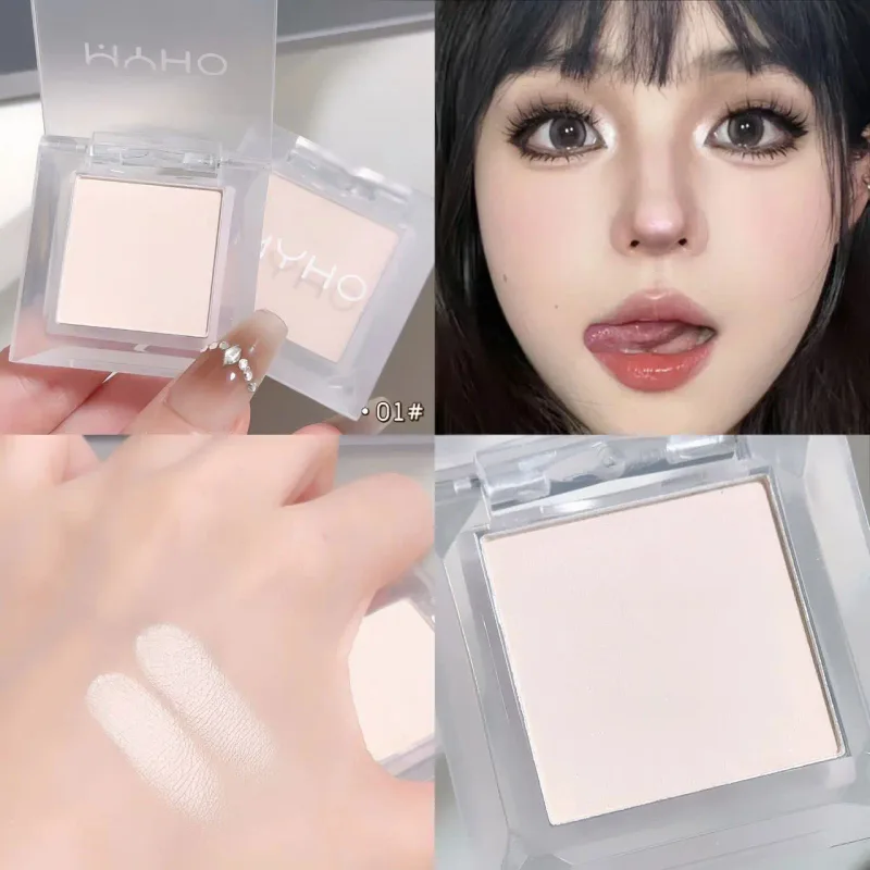 1Pcs Monochrome Matte Highlight Smoked Eye Shadow Plate Powder Is Delicate and Durable Naturally Brightening Dopamine Eye Shado