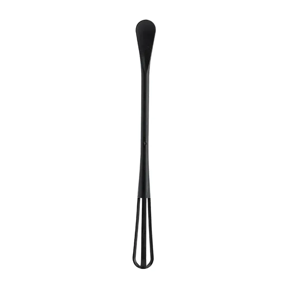 1PC Egg Whisk Plastic Multifunctional Mini Hand Egg Beater Kitchen Utensil with Teaspoon Egg Baking Tools Cream Stirring Stick