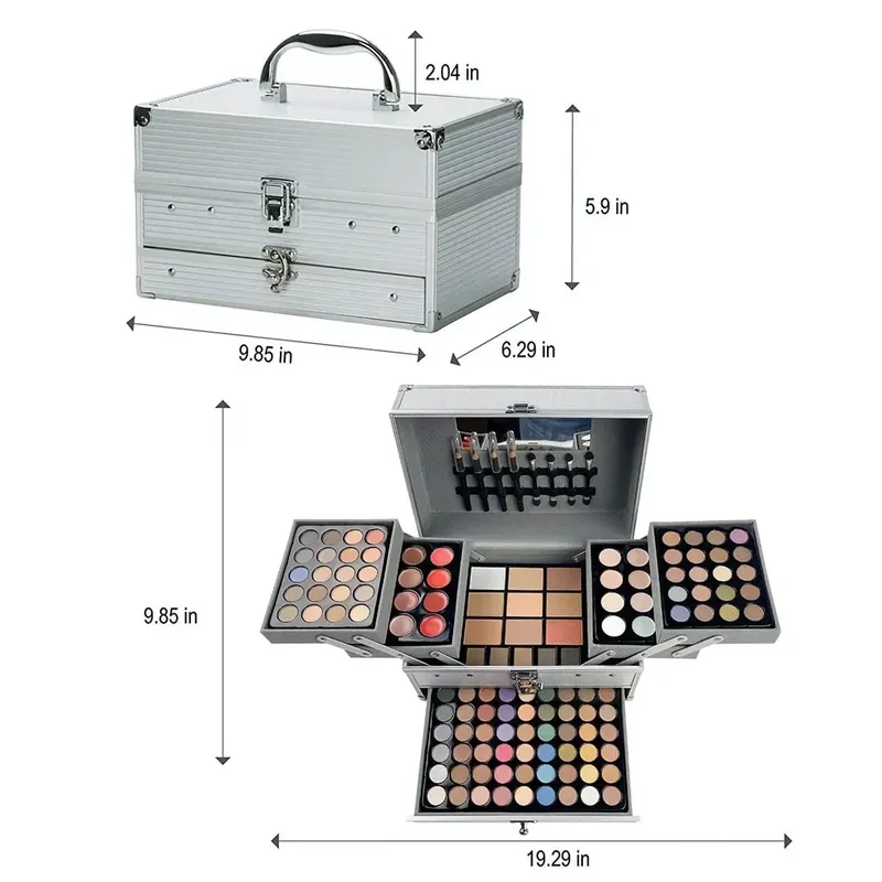 Makeup Set Box Eyeshadow Lip Blush Nail Polish Eyebrow Pencil Multi-functional Palette Christmas Wedding Birthday Gifts Cosmetic — image 5