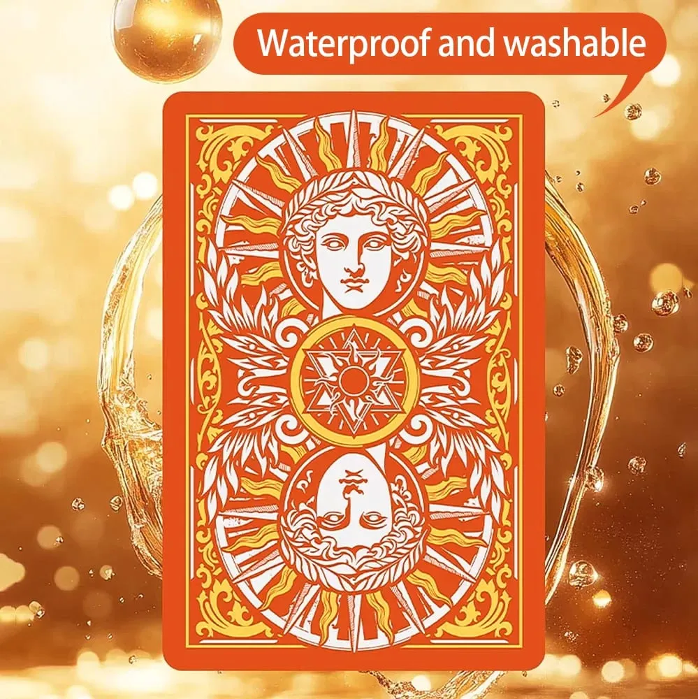 Creative Collection Playing Cards Vintage Classic Poker PVC Waterproof Deck of Cards for Parties Gatherings and Collections