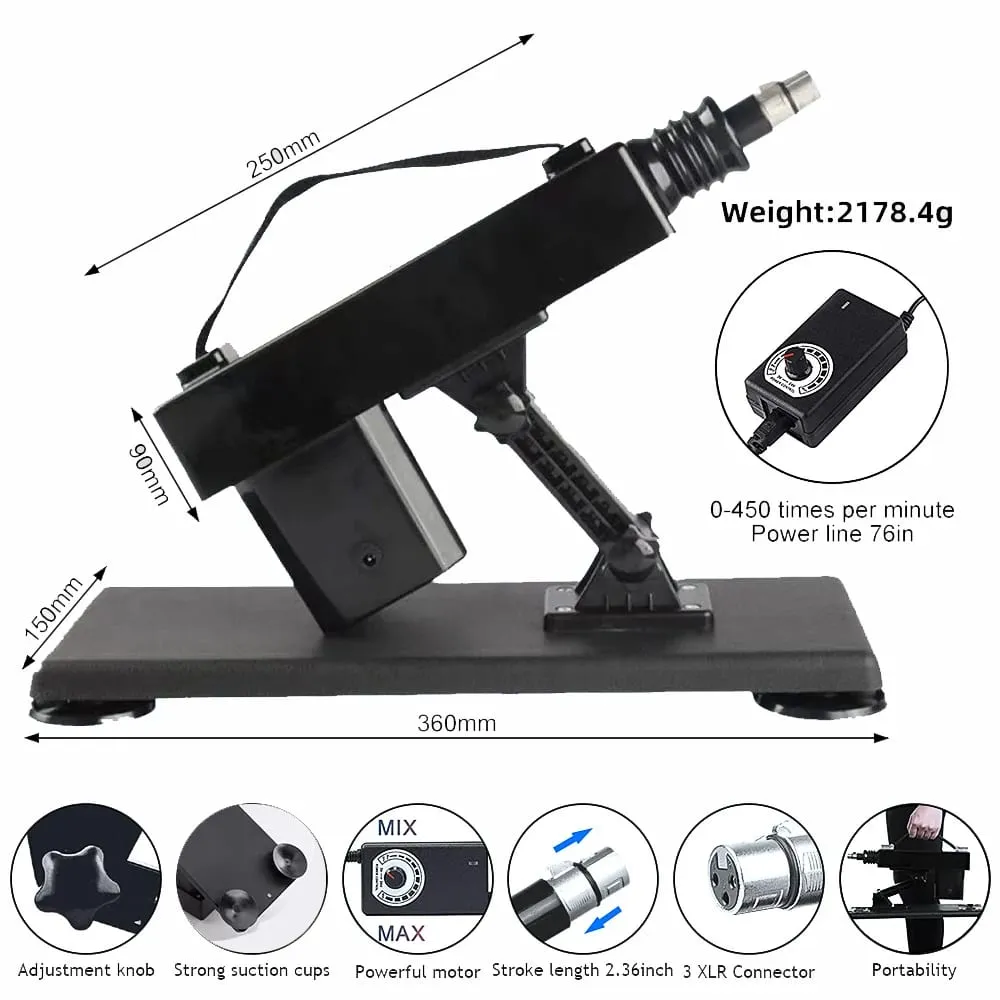 Powerful Automatic Thrust Sex Machine Device Gun Strap Dildo Vibrator Clitoral G-Spot Massager Vagina Masturbation Sex Toy Men