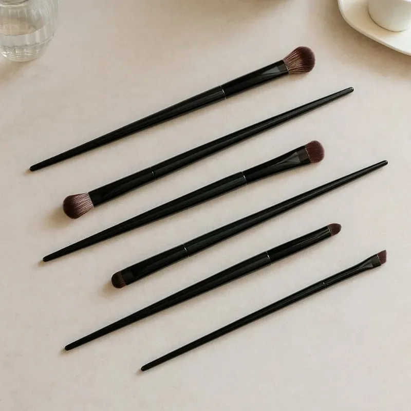 5/6PCS Professional Eyeshadow Brush Set Soft Contouring Eyeliner Eyebrow Makeup Brushes for Women Cosmetic Beauty Tools Kit — image 1