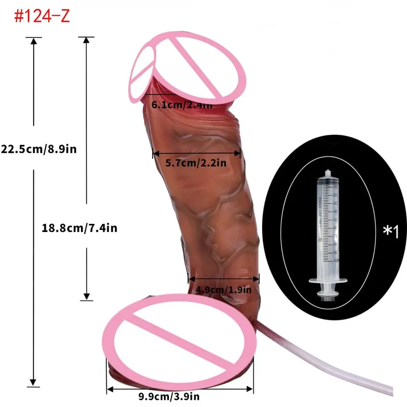 Lifelike Squirting Penis Silicone Ejaculation Large Realistic Dildo With Sucker Skin Touch Anal Sex Toys For Women — image 24