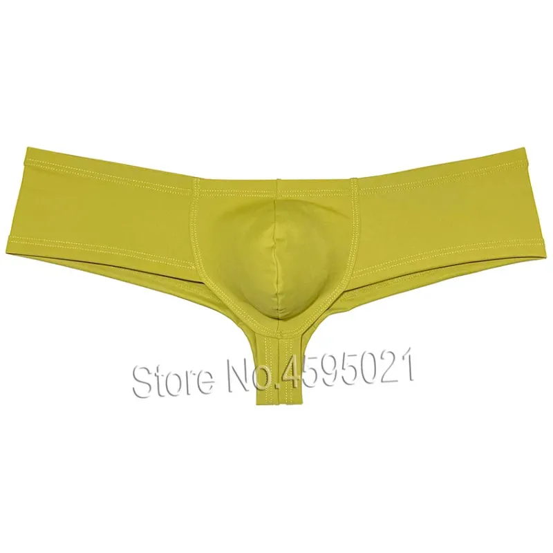 Cheeky Men's Micro Boxer Brief Brazilian Underwear Male Bikini Lingerie Beach Shorts Curvy Pouch Silky Low Rise High Leg Undies