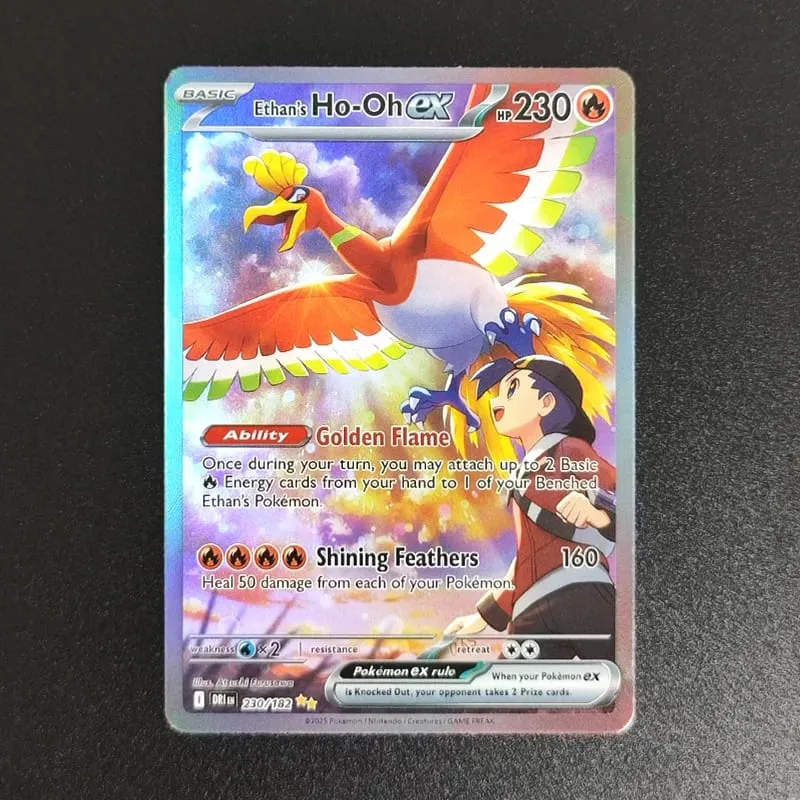 Cartão tcg Inglês SV10 SV09 Destined Rivals Mewtwo da Equipe Rocket Garchomp de Cynthia Ethan Ho-Oh Jogo de Cartas Colecionáveis