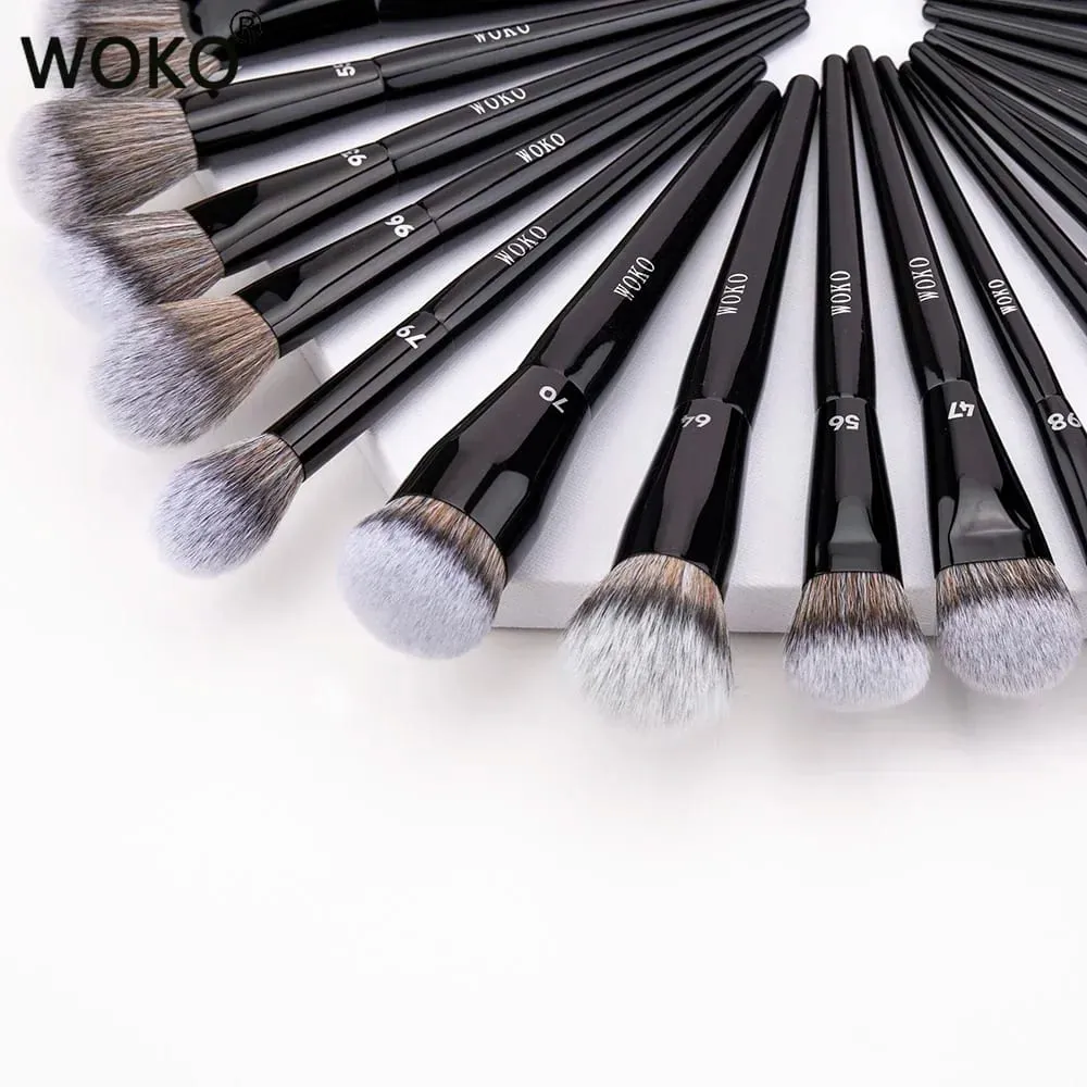 Professional Foundation Powder Highlighter Contour Cream Blush Makeup Brushes Concealer Eyeshadow Smudge Liner Eyebrow Lip Brush — image 5
