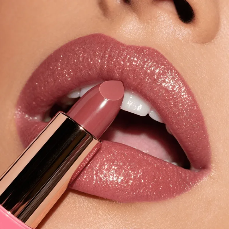 Matte Velvet Lipstick Waterproof Long Lasting Nude Pink Lip Makeup Moisturizing Lip Gloss — image 3