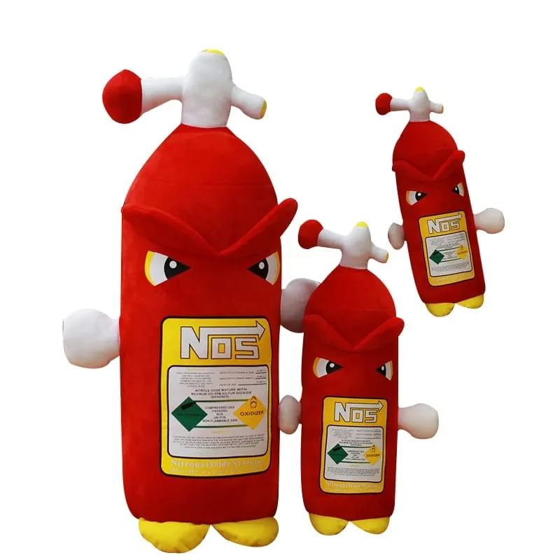 Simulation Fire Extinguisher Plush Toy Soft NOS Pillows Nitrous Oxide Bottle Pillow Cushion Headrest Backrest for Home Decor — image 7