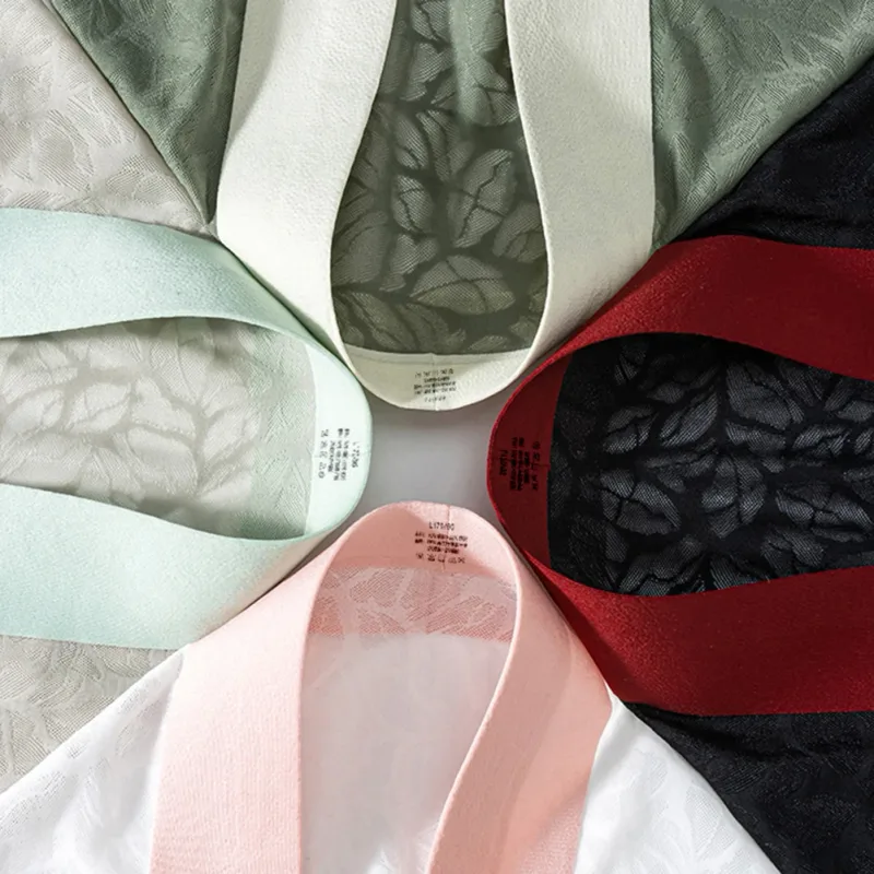 ผู้ชายผ้าไหมน้ำแข็ง Ultra-thin ชุดชั้นในลูกไม้ Jacquard Breathable Pantie 3D Bulge POUCH โปร่งใสตาข่ายชุดชั้นใน — image 8