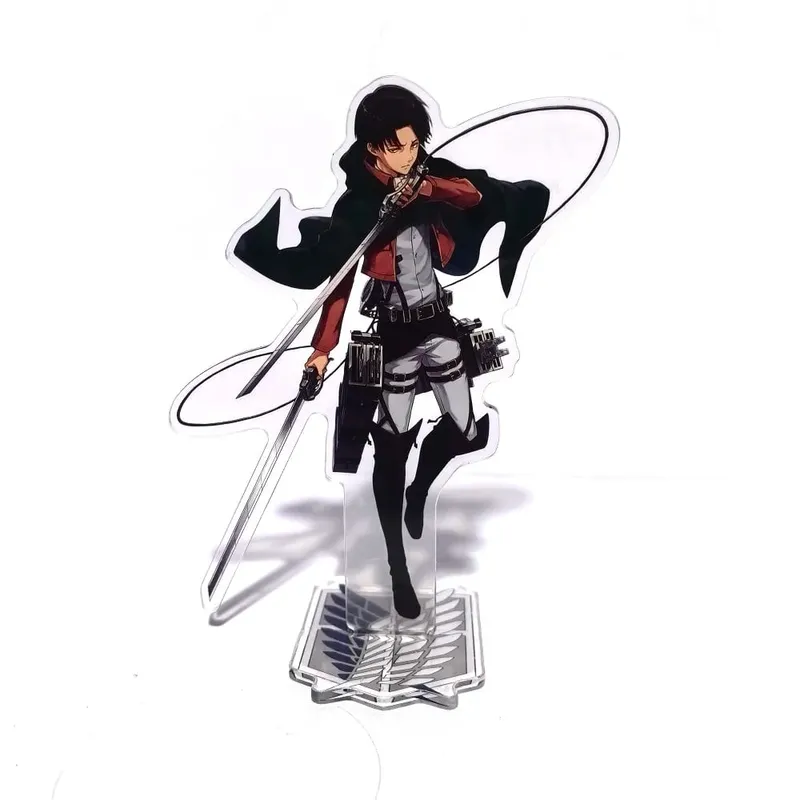 Attack on Titan Acrylic Standing Eren Mikasa Levi Erwin Armin Anime Action Figures Wolf Titan 16cm Model Toys Decor Toys For Kid — image 4