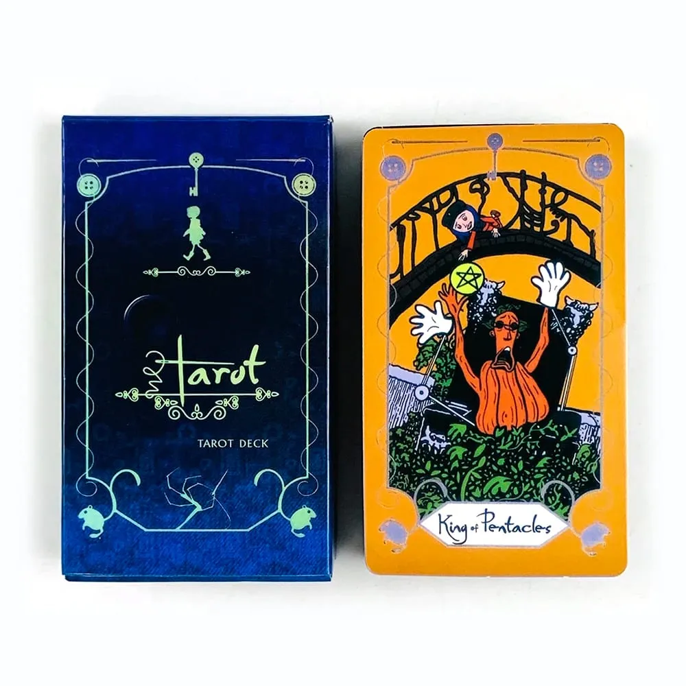 Cartas de tarô Um baralho de tarô de 78 peças, a chave que abre a porta para o mundo Coraline, perfeito para orientação espiritual e colecionadores