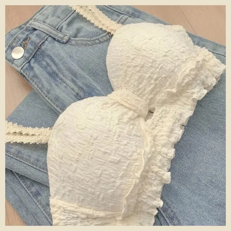 Pure Desire Lingerie Small Breasts Cute Lingerie Push-up Bra Set Students Comfortable No Underwire Anti-sag Not Empty Cup