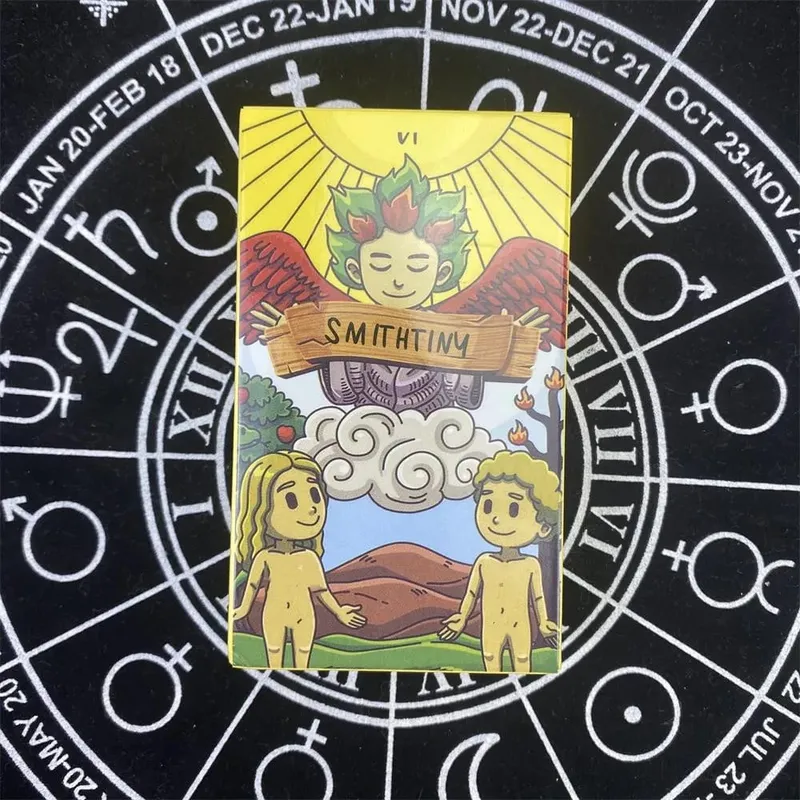 Smithtiny Tarot Cards Board Games for Divination Personal Use Tarot Deck Full English Version