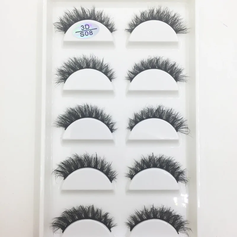NEW Eyelash 3D Natural Mink False Eyelashes Makeup Fake Eye Lashes Faux Cilios Make Up Beauty Tools 5 Pairs — image 12