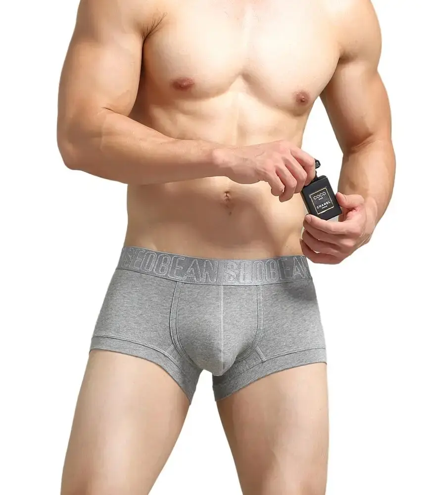 Men's Boxers Cotton Underwear Boxer Shorts Sexy Men Boxer Briefs Solid Color Underpants Boxer For Man — image 25