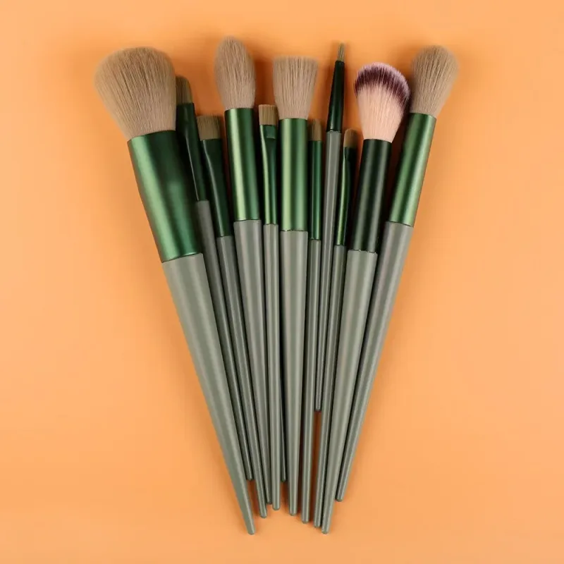 13 Pcs Makeup Brushes Set Eye Shadow Foundation Women Cosmetic Powder Blush Blending Beauty Make Up Tools For Beginner Hotting — image 10