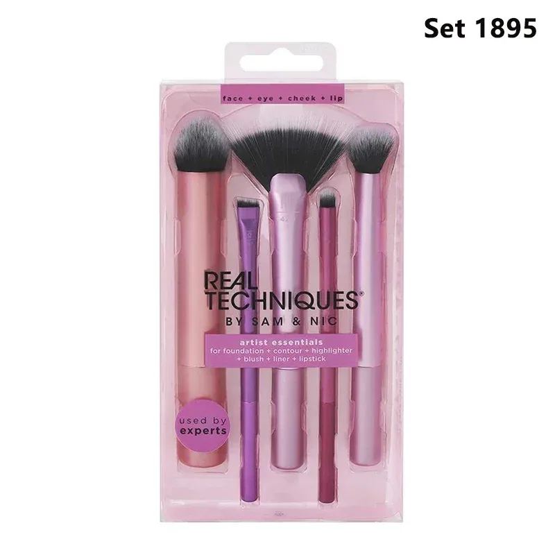 Real Techniques Professioanl Makeup Brushes Set Soft Fluffy for Cosmetics Foundation Powder Face Eyeshadow Blending Beauty Tools