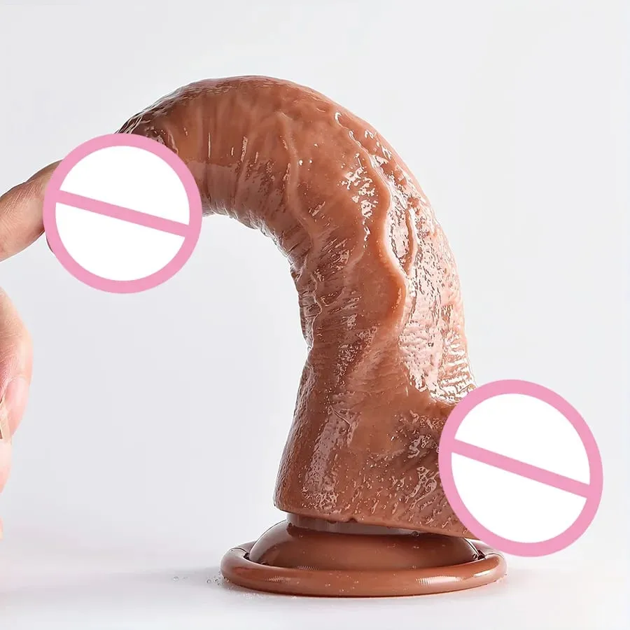 Dildo Lembut yang realistik dengan Cawan Sedutan Kuat Melancap Mainan Seks Dildo G-spot Besar Sesuai untuk Wanita dan Pasangan Perangsang Dubur Faraj Dewasa Mainan Seks Dewasa untuk Wanita Dildo Erotik Palam Dubur Zakar Lelaki Lelaki Zakar Permainan Dewasa Permulaan Dil Dubur