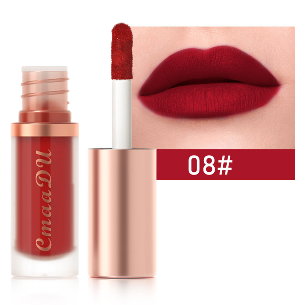 1pcs Waterproof Matte Velvet Lip Glaze Moisturizing Long Lasting Non-stick Cup Not Easy To Fade Lip Gloss Lipstick Makeup — image 16