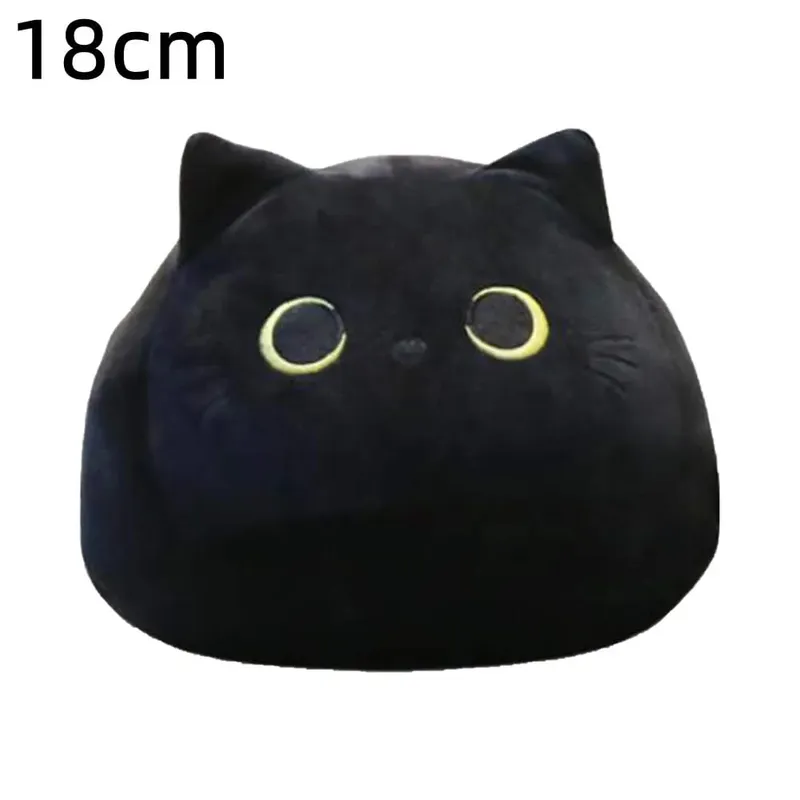 18cm/40cm/55cm Black Cat Shaped Soft Plush Pillows Doll Lovely Cartoon Animal Stuffed Toys Girls Birthday Gifts Ornaments — image 12