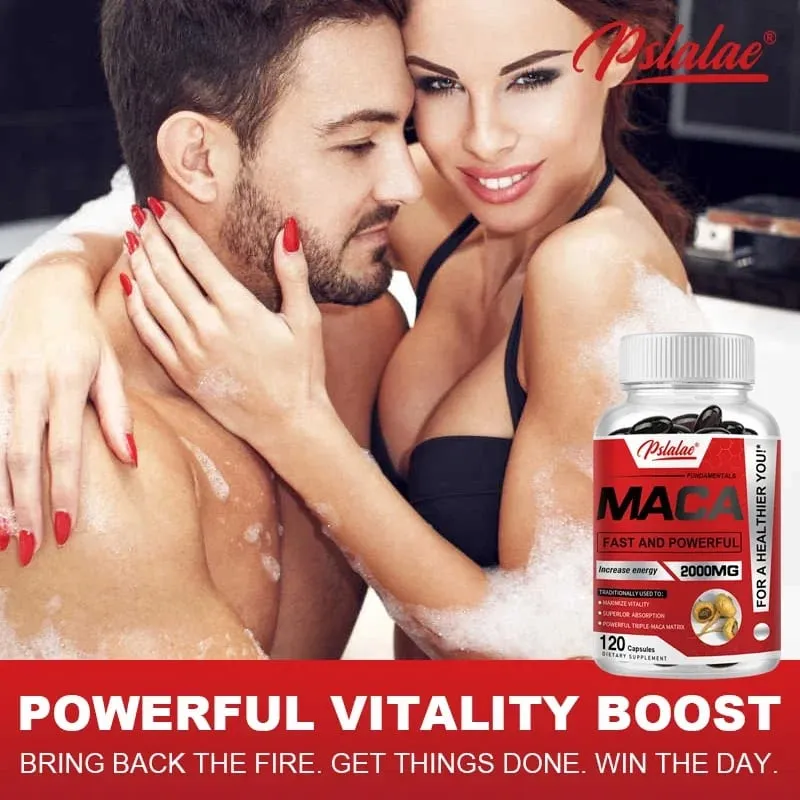 Maca Root Capsules - Boost Endurance & Strength To Maximize Vitality and Performance Muscle Mass Improve — image 3