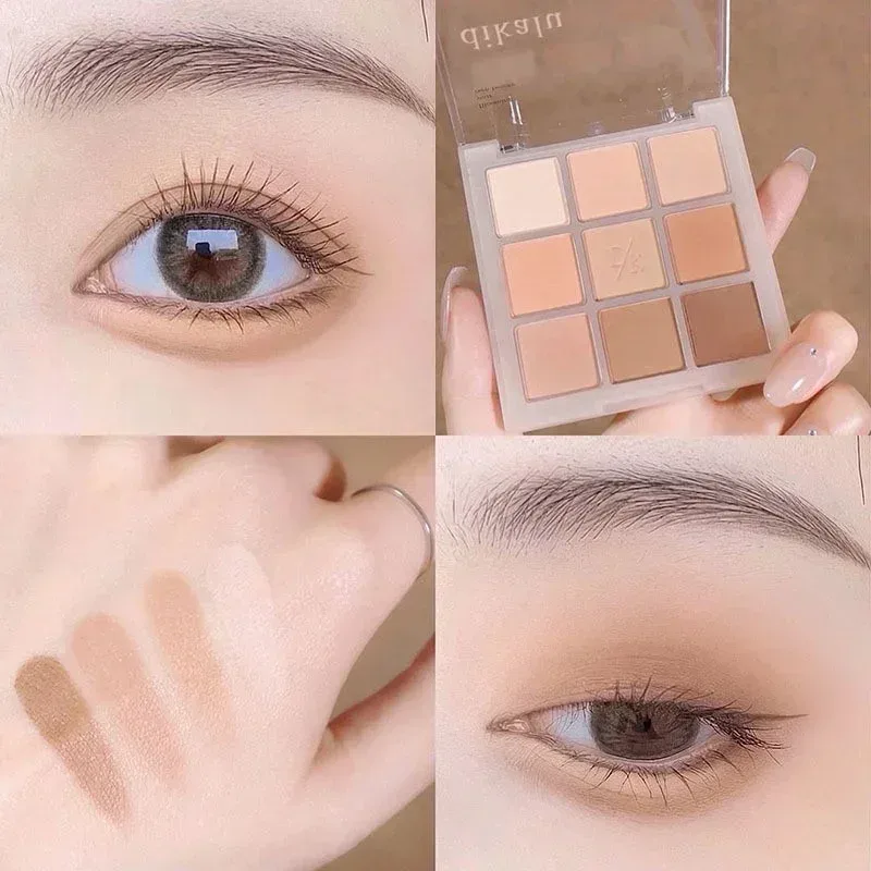 9-Grid Eyeshadow Palette Glitter Pearlescent Matte Acrylic Transparent Eye Shadow Makeup Long Lasting Women Beauty Cosmetics 1PC — image 9